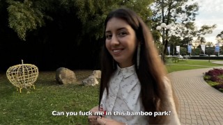 Snelle Seks In Een Openbaar Park Na De Universiteit