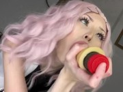 Preview 2 of Pink hair beuty and your dick
