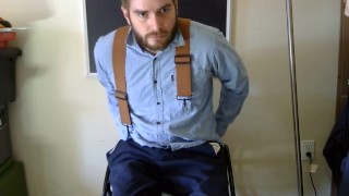 Wheelchair Guy Changes Clothes Legs Spasm