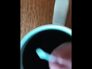 Cumshot in Coffee