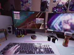3D Hentai Streamer Girl | Project Melody | Live broadcast masturbation for donations