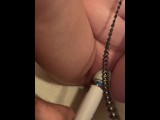 Squirting Hard While Boyfriend Uses Hitachi on Sensitive Pussy Amateur Real Couple
