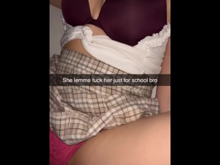 Une étudiante Baise Son Camarade De Classe Après L’école Snapchat