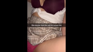 Estudante fode seu colega de classe depois da escola Snapchat