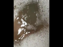 My pussy in the foam
