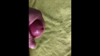 Jerking off cumshot with prostate anal toy