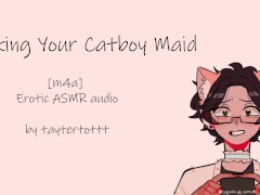 [m4a] Jerking Your Catboy Maid || Erotic ASMR audio