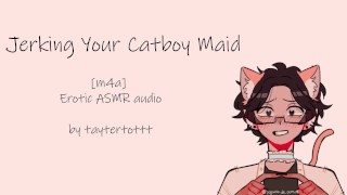 [m4a] Jerking Your Catboy Maid || Erotic ASMR audio