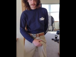 big dick, long hair, big cock, vertical video