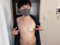 【チクニー】男の子が乳首をとんとんしてメスイキしてしまう♂♡　女性向け　男性向け　個人撮影　メスイキ　乳首イキ　ノンケ　ドライオーガズム - Screenshot 8 of 16 - Male Nipple Orgasm