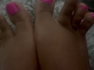 Wiggling my Pretty Pink Toes