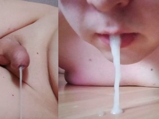 Prostate Orgasm and Eating my Mess