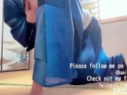 Preview 2 of [Yukata handsome] A perverted Japanese man who feels a lot with serious masturbation