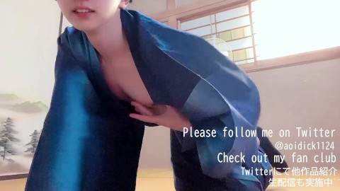 [Gachiiki] Yukata Handsome Handjob It's Too Good To Feel Good