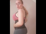 Preview 1 of Big fake boobs fun