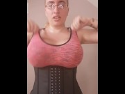 Preview 4 of Big fake boobs fun
