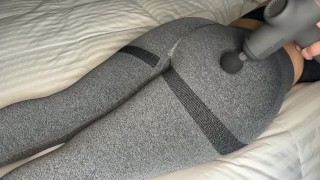 Massagem Booty grande em calças de ioga | Bubble Butt PAWG | Penelope de pelúcia