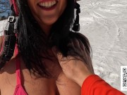 Preview 2 of I Love Extreme Risky Outdoor Sex ! ... we were caught multiple times during our public fuck!