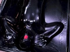 Spider-Girl Plays In A Latex Vacbed - Cosplay Slut Fills Her Holes With Toys & Is Sealed In Bondage