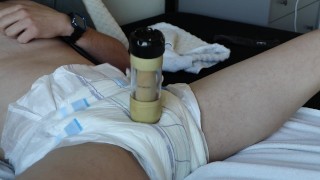 Using The Venus 2000 Milking Machine Through The Diaper With A Lot Of Overstimulation