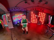 Preview 1 of VR Conk Ella Reese as sexy Cammy from Street Fighter saga XXX Parody VR Porn