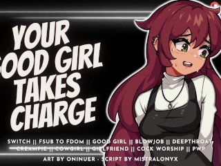 Your Girlfriend Sucks & Fucks you while you Game Audio Roleplay for Men