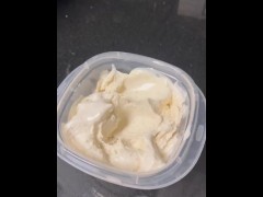 Tasting my homemade cream - Lemon Meringue