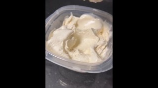 Tasting my homemade cream - Lemon Meringue