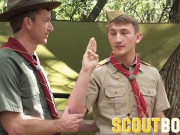 Preview 1 of ScoutBoys - Sexy scoutmaster seduces a cute twink in forest