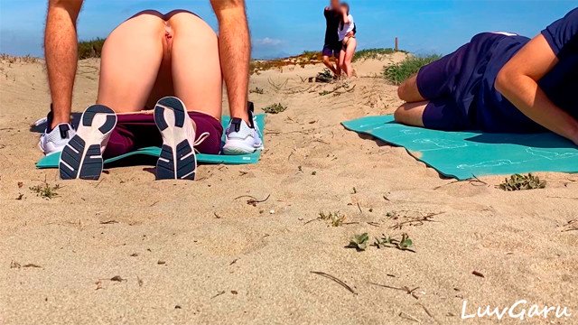 Yoga Instructor Cum Inside Hotwifes Pussy Outdoor While Her Husband Watch  Caught by Strangers