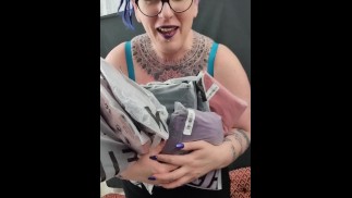 Tall BBW showing off new outfits, pvc, velvet,