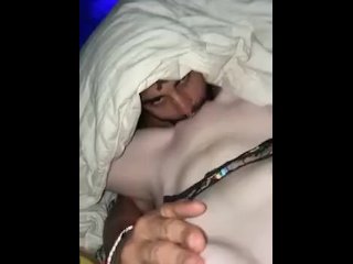 Sexy Lightskin Sneaky Link Licking my Clit underneath the Covers