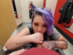 Dressing Room Blowjob