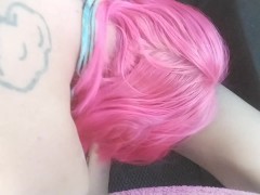 Public Trans-Lesbian Intense Blowjob