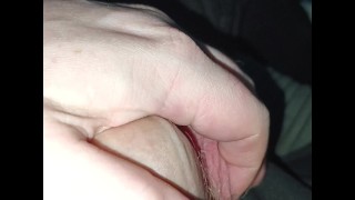 Early morning public view wanking and cumshot