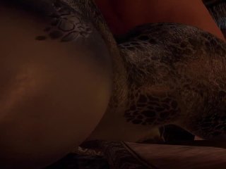 Lusty Argonian Maid belly down anal  Skyrim 3D Porn Parody