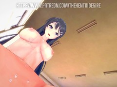 PLAYFUL TIME WITH MAI SAKURAJIMA'S FEET 😍 BUNNY GIRL SENPAI HENTAI