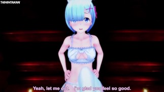 Rem Re: Zero Feet Hentai POV