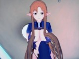 Yuuki Asuna Sword Art Online Feet Hentai POV