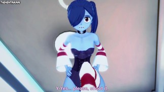 Verschnörkelte Skullgirls Füße Hentai POV