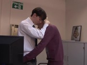 Preview 2 of Twink Lex Blond seduces adorable office clerk Charlie Snake