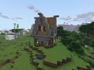 Как построить небольшой средневековый домик в Майнкрафт