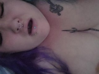 butt plug, tattooed women, sex toys, purple hair
