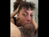 CURLY HAIR SLUT GETS HER FACE FUCKED