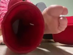 Smelly Feet Tease With Model Vicky Wearing Uggs and Cute