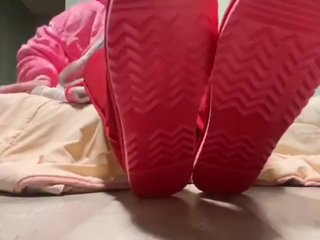 Smelly Feet Tease With Model Vicky Wearing Uggs and Cute