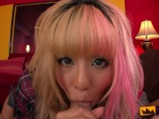 Preview 4 of Blonde Japanese chick get her pussy satisfied before having intense sex with a horny man