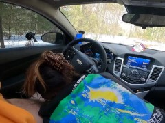 Blowjob Diaries Vol 73. She sucks my Curved Cock in the car!