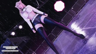[MMD] Solar - Ahri Evelyn Seraphine Sexy Kpop Dance 4K League of Legends KDAを吐き出す