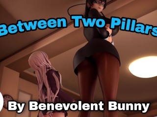 Between two Pillars (Giantess Growth Animation)